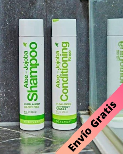 Kit cuidado capilar forever shampoo y acondicionador de aloe